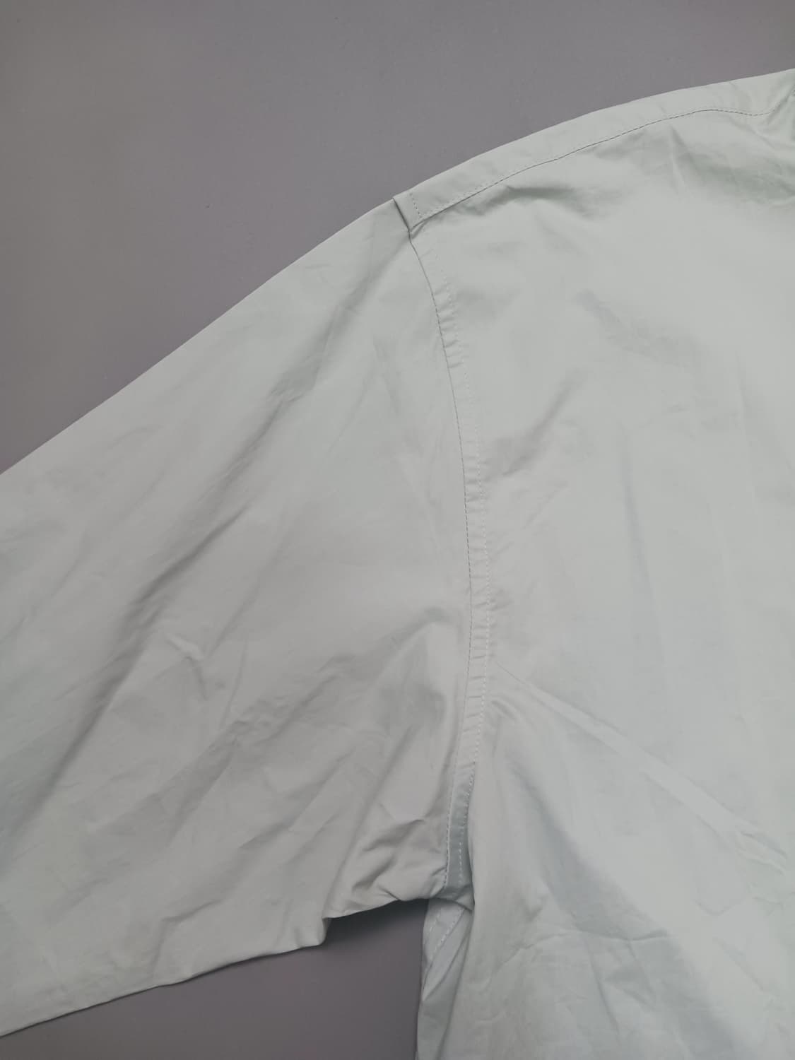 [M] 라퍼지스토어 연녹 오버핏 밑단 스트링 셔츠 상품이미지4