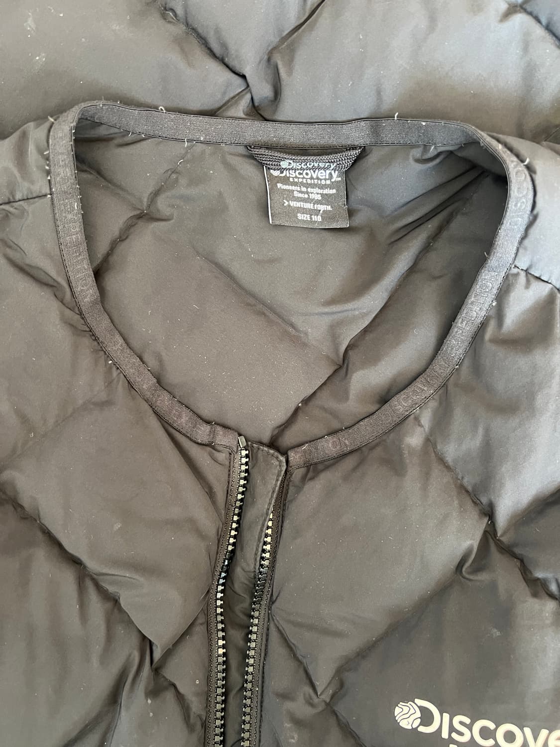 디스커버리 남성 블랙 구스다운누빔패딩 상품이미지3