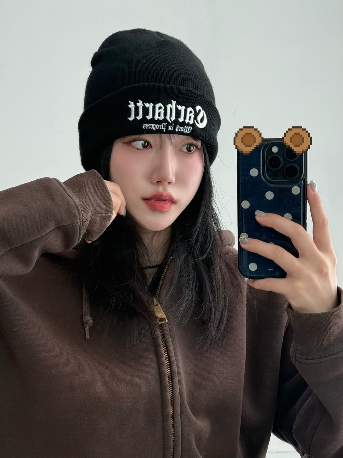 칼하트 wip onyx 비니 상품이미지1