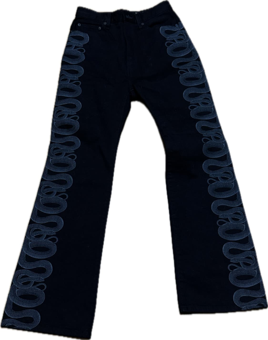 히스테릭글래머 스네이크 플레어진 28사이즈 상품이미지1