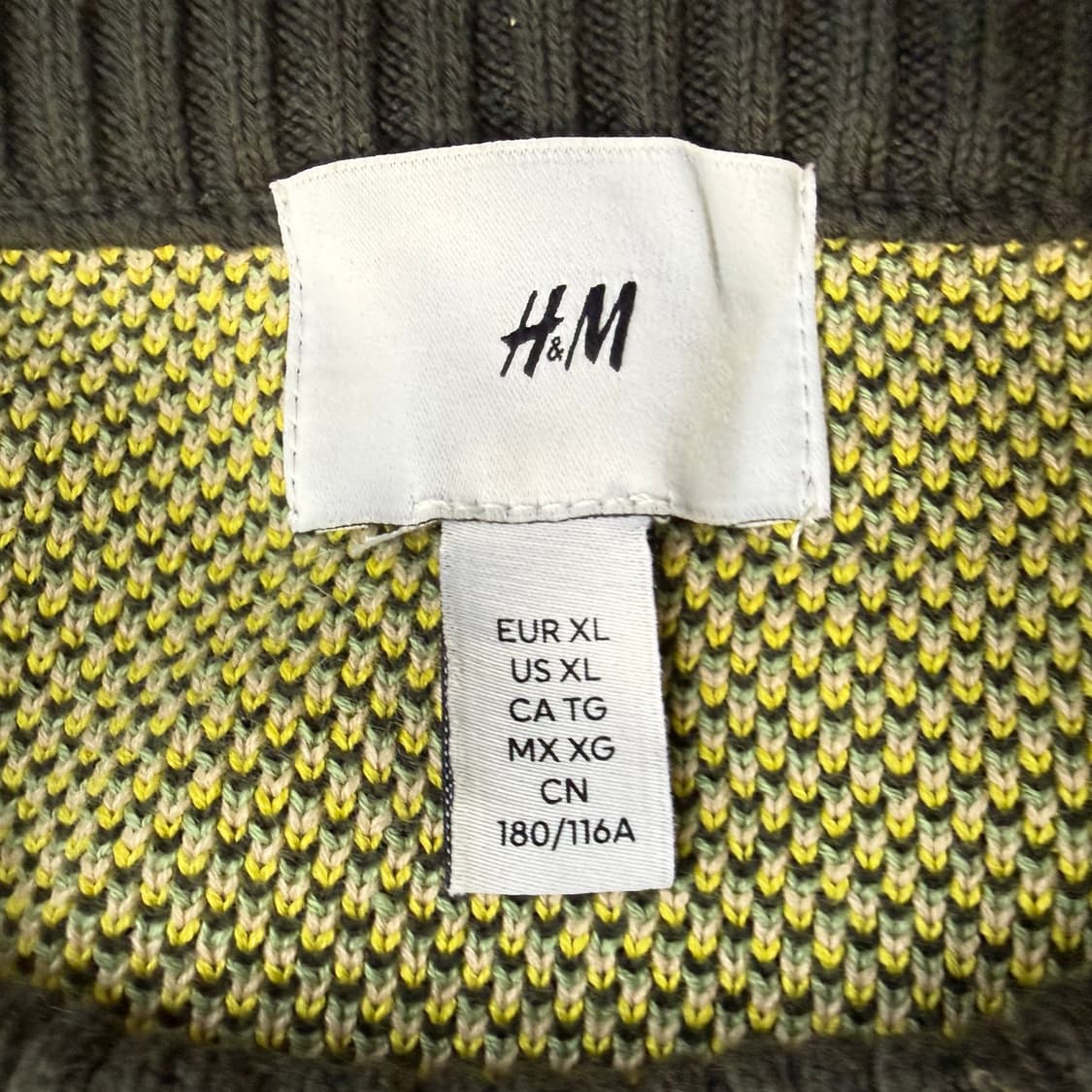 XL H&M 컬러블록 니트 스웨터 0512T 상품이미지3