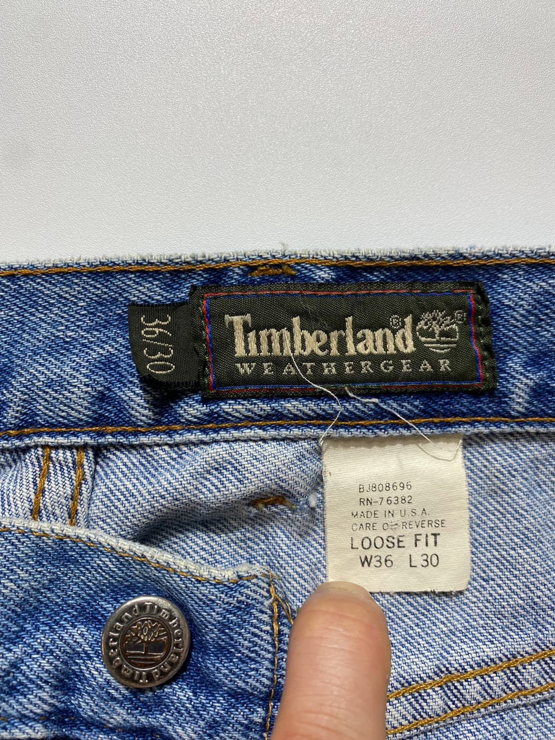 [36] 90s Timberland 팀버랜드 루즈핏 데님팬츠 상품이미지8