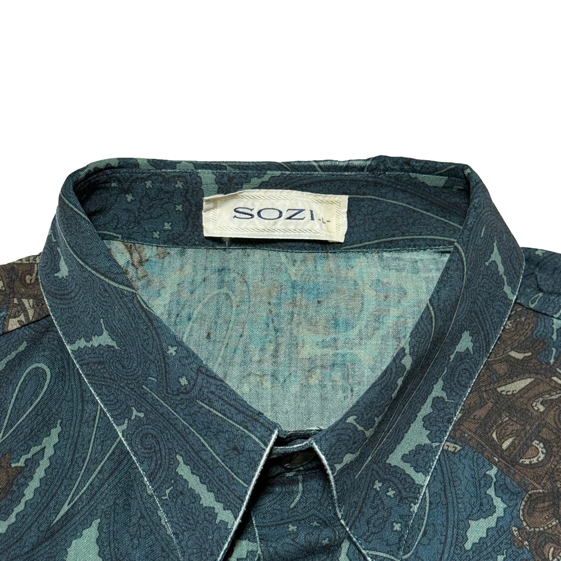 Sozi 소지 일본 빈티지 페이즐리 셔츠 상품이미지2