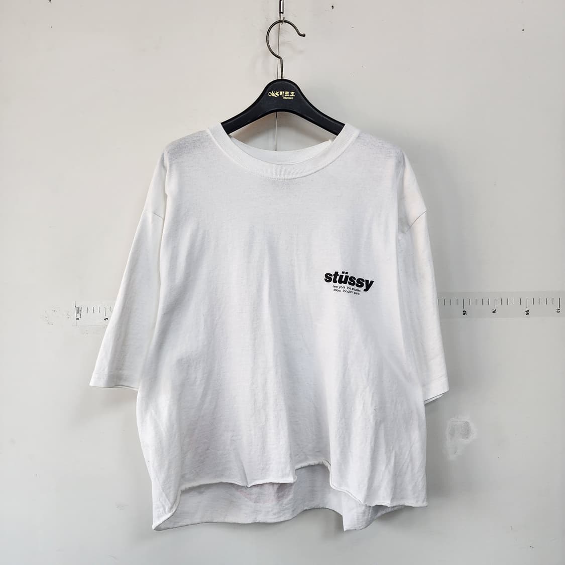 스투시 화이트 반팔 티셔츠 상품이미지1