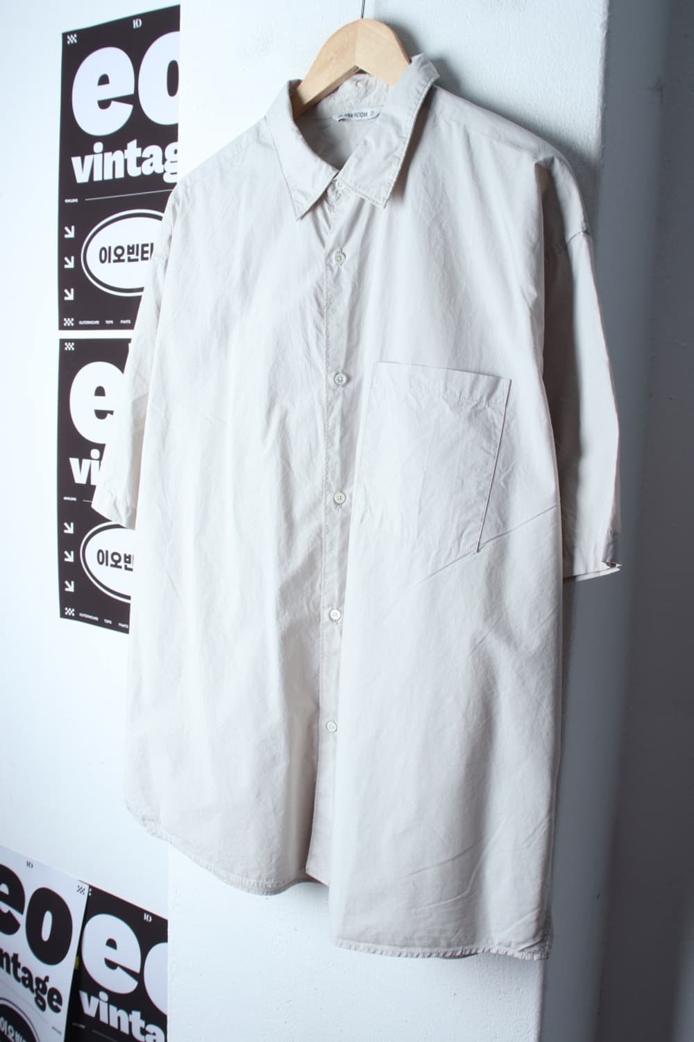 (L-2XL) 블랭크룸 반팔 카라 티셔츠 샌드 포켓 무지-H3H33713 상품이미지1