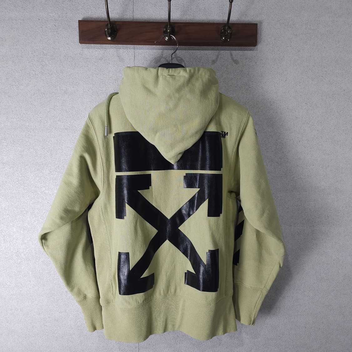 오프화이트x챔피온 후드티 XS 상품이미지5