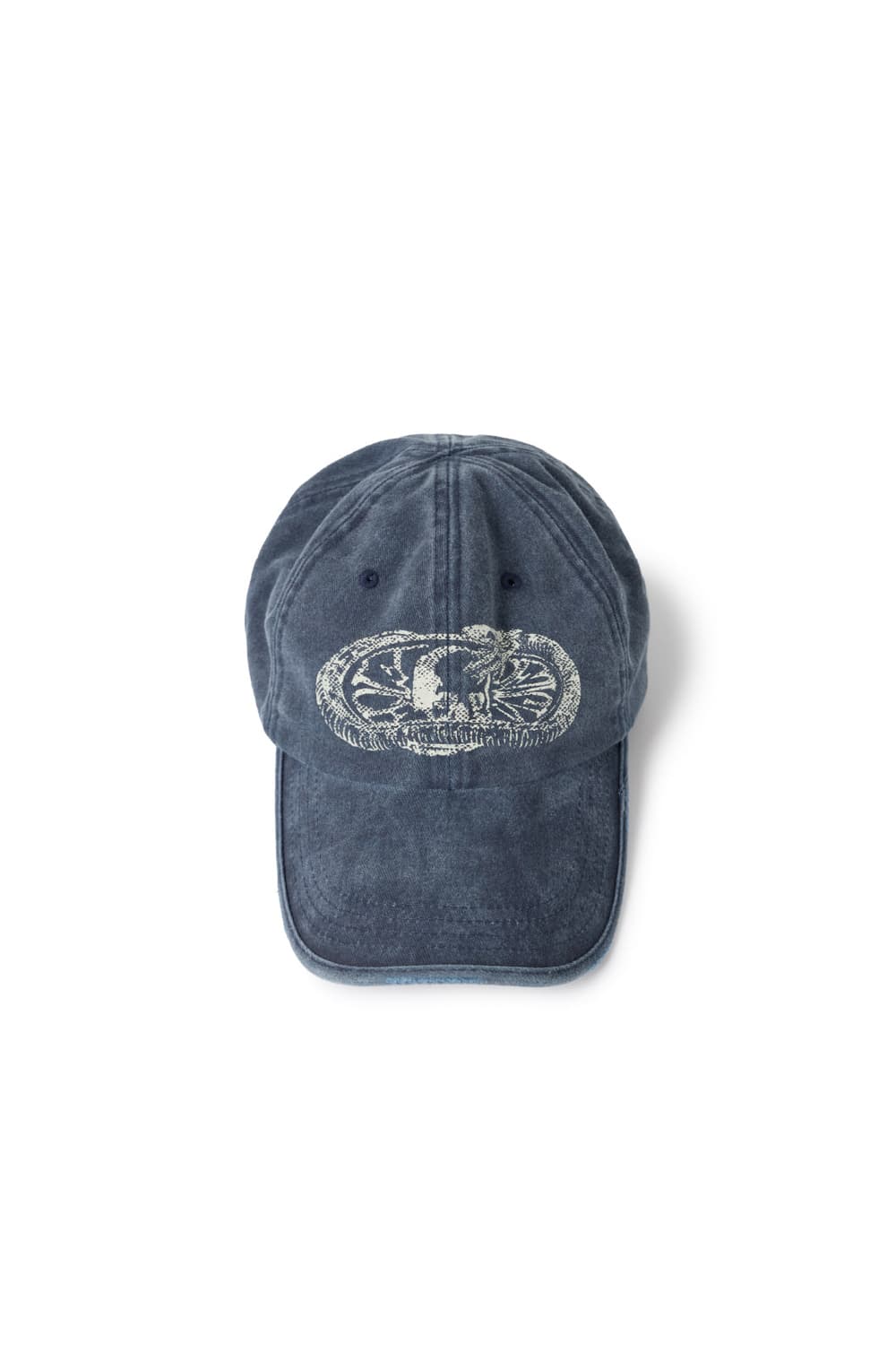 Etce SNAKE BONE WASHED CAP (BLUE) 볼캡 상품이미지1