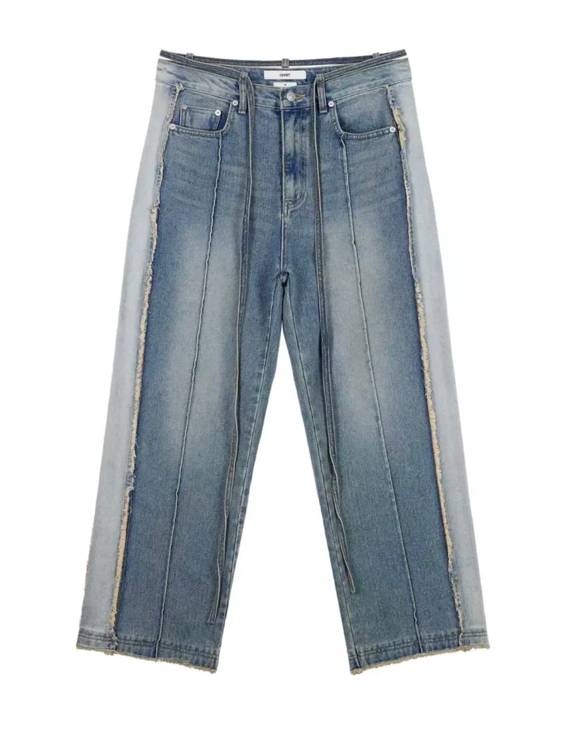 다이닛 벨트 로우 엣지 진 청바지 데님팬츠 상품이미지1