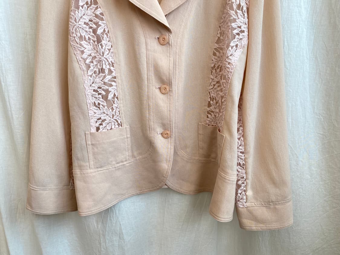 연핑크 레이스 자켓(M-L) 상품이미지4