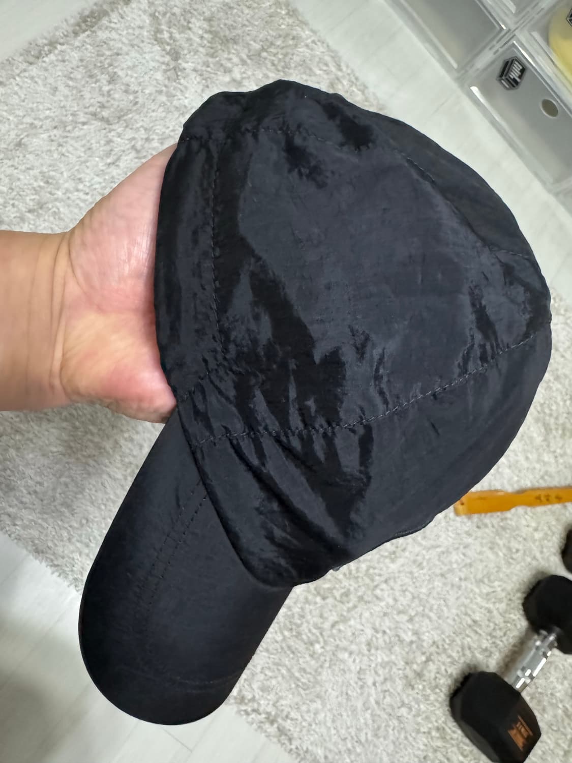 [xl] 스톤 아일랜드 99576 나일론 메탈 6-패널 캡 블랙 상품이미지2