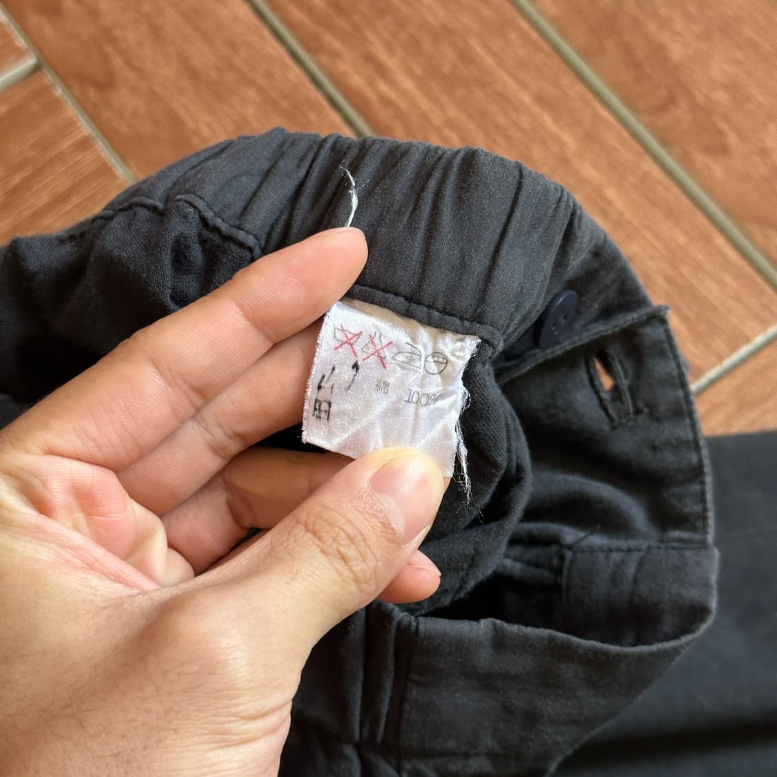 Issey miyake twopleats wide cotton pants 상품이미지8