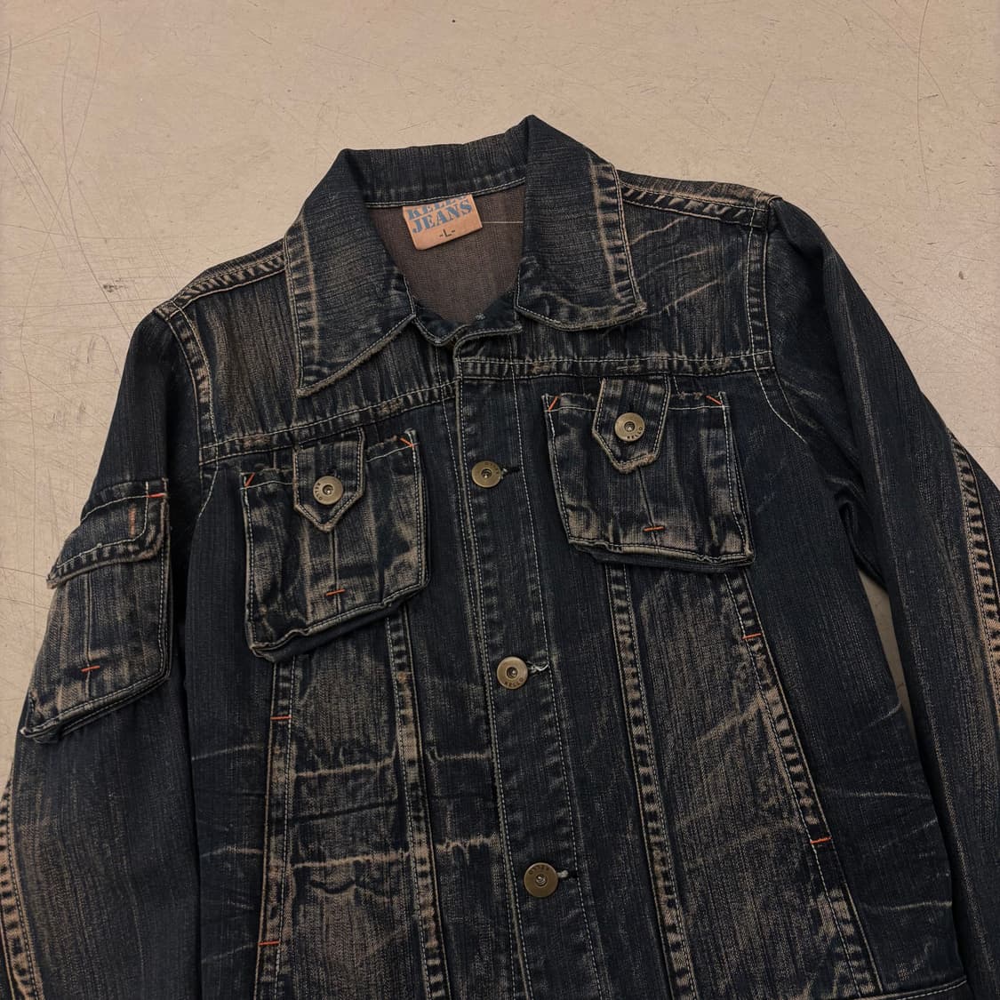 Kello jeans 워싱 데님 자켓 상품이미지2