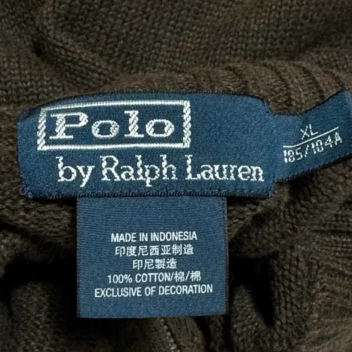 폴로랄프로렌 그린 포니 코튼 반집업 니트 상품이미지4