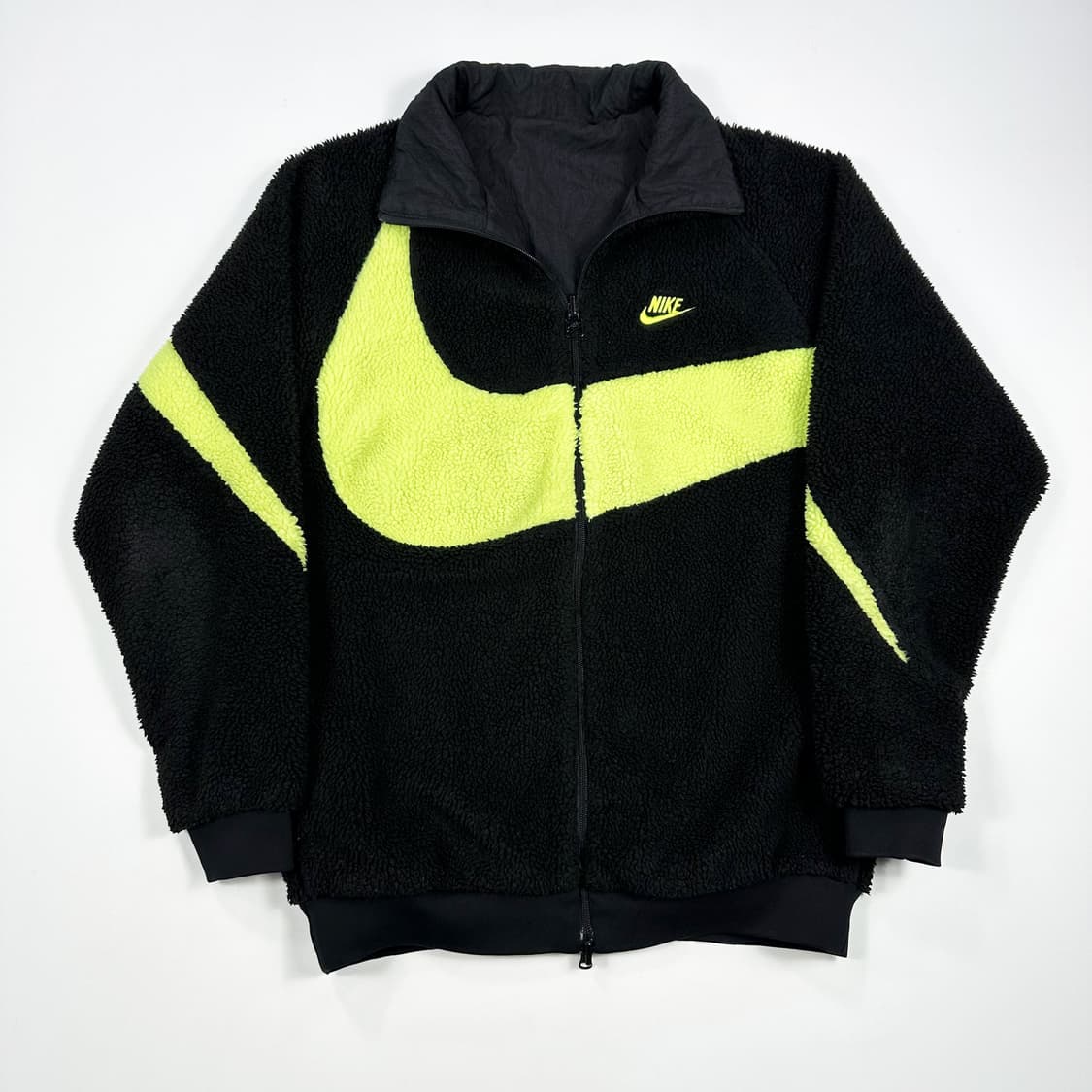 나이키 빅스우시 리버시블 양털 후리스 블랙 형광 L 상품이미지1