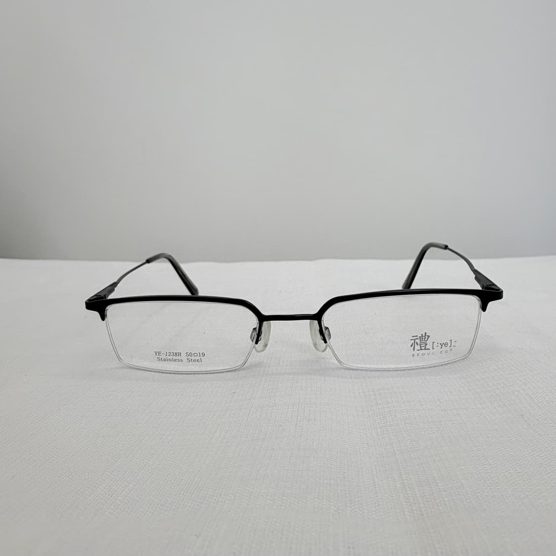 YE 그레이 반무테 빈티지안경 상품이미지1