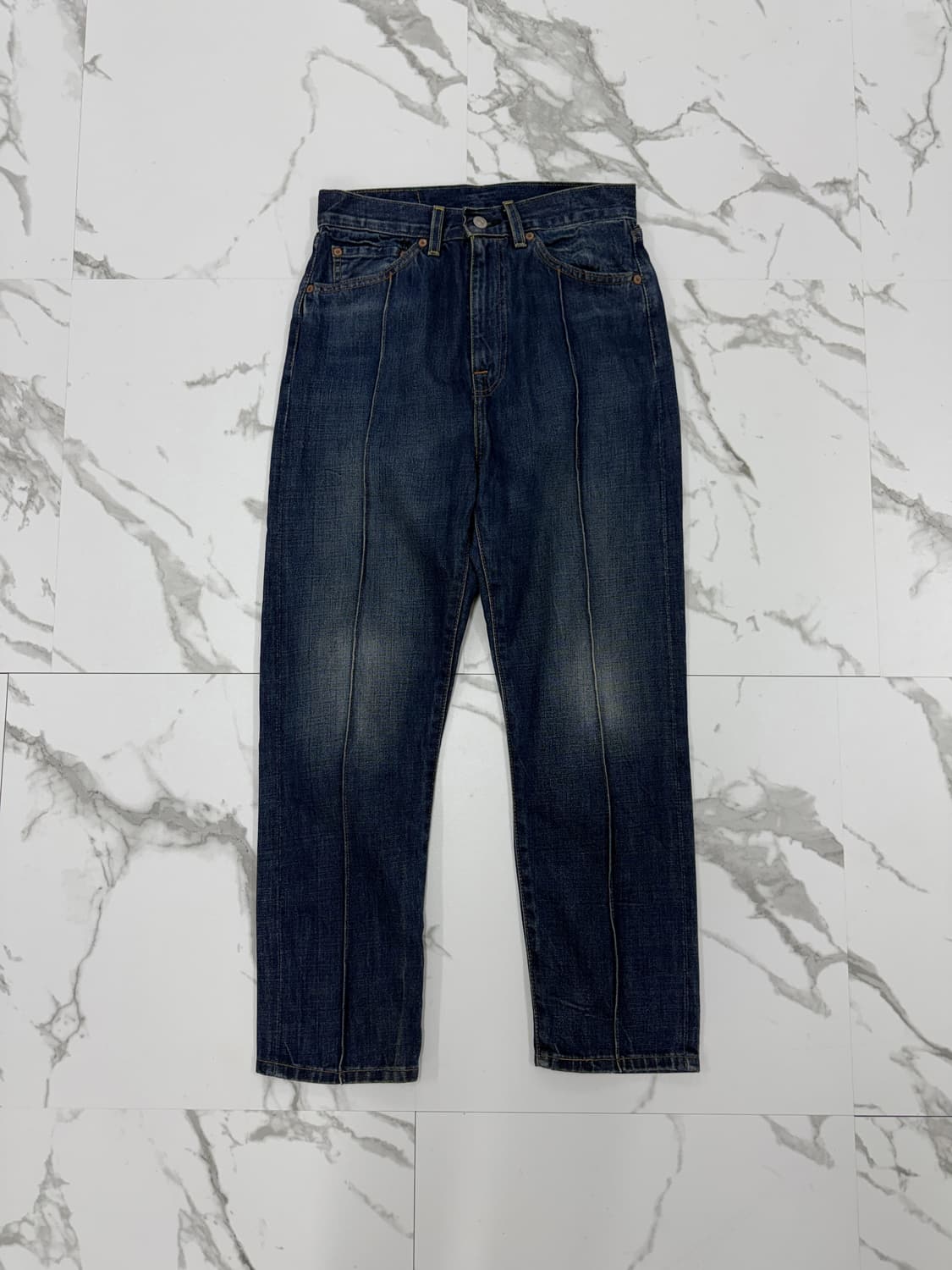 LVC 리바이스 빈티지 클로딩 701 핀턱 셀비지 데님 팬츠 상품이미지1