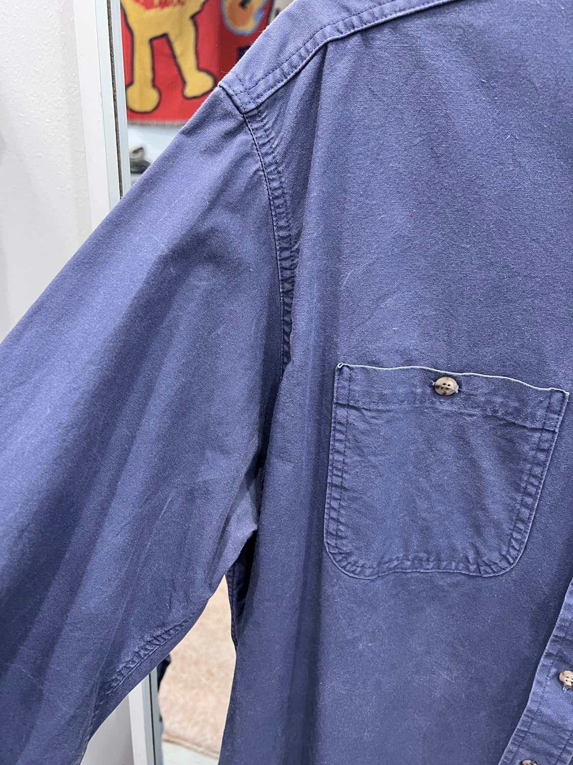 90s Carhartt 칼하트 투포켓 워크 셔츠 (made in USA) 상품이미지7