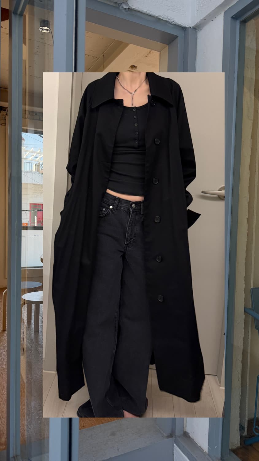COS 블랙 트렌치 코트(34사이즈) 상품이미지1
