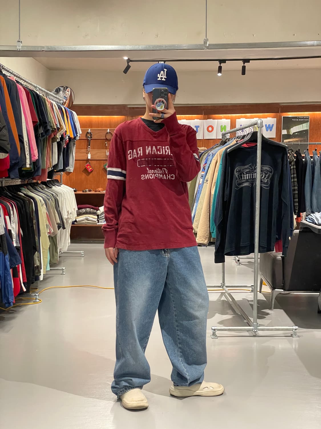 빈티지 V넥 롱슬리브 티셔츠  상품이미지6