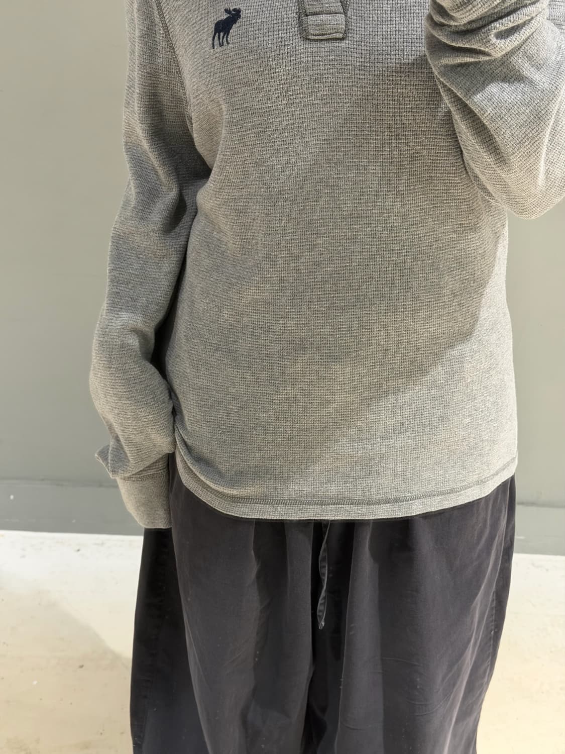 Abercrombie button-up waffle sleeve 상품이미지4