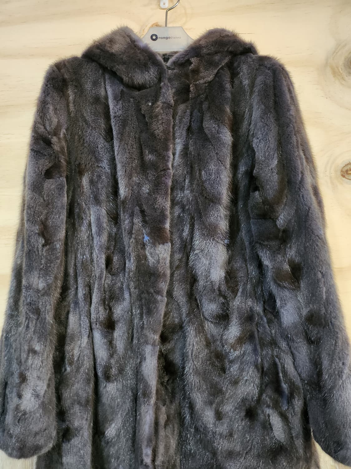 1038) 진도끌레베 하프 후드 밍크자켓 상품이미지5