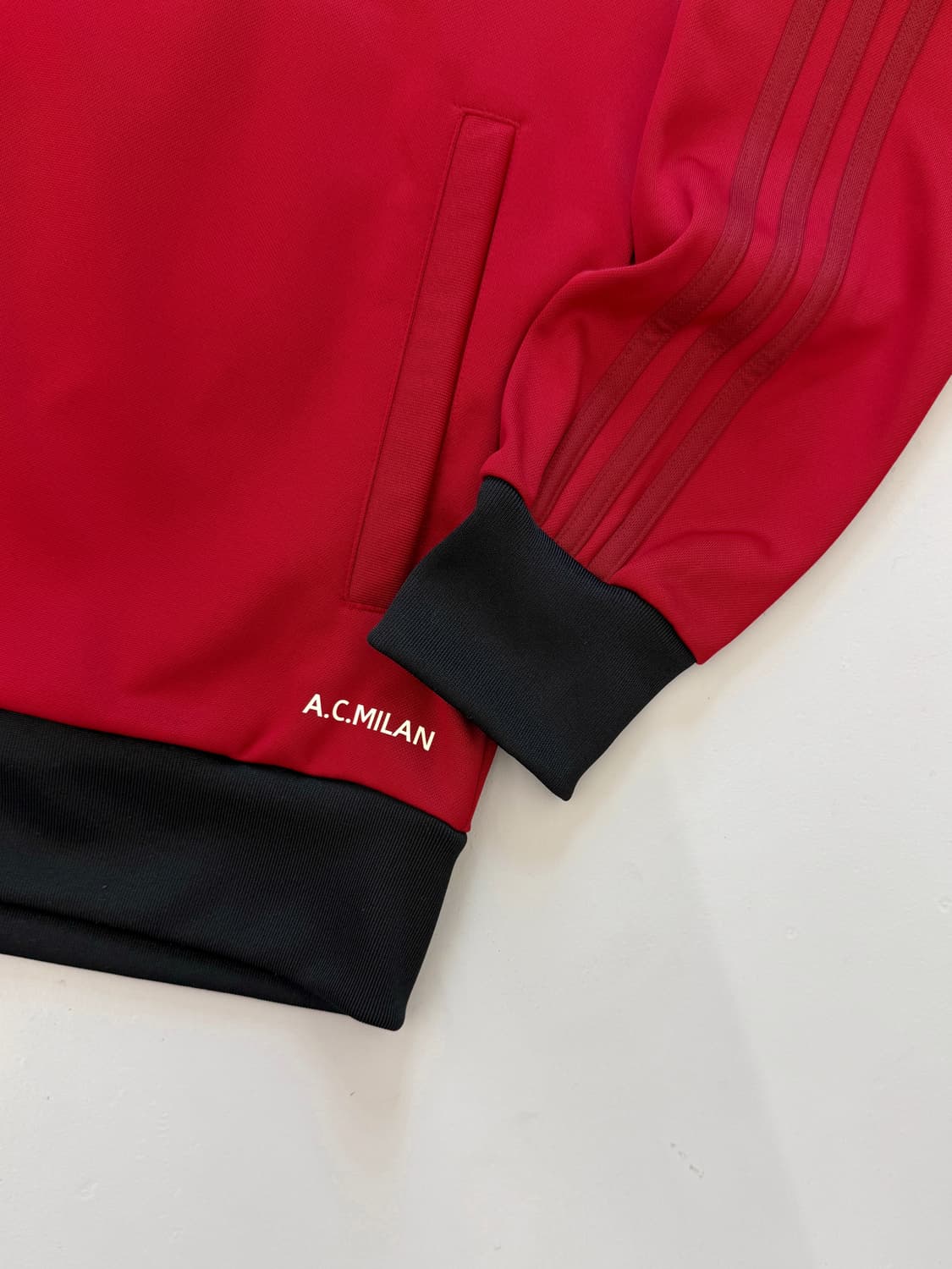 아디다스 루즈핏 AC밀란 딥레드 트랙 져지  상품이미지5