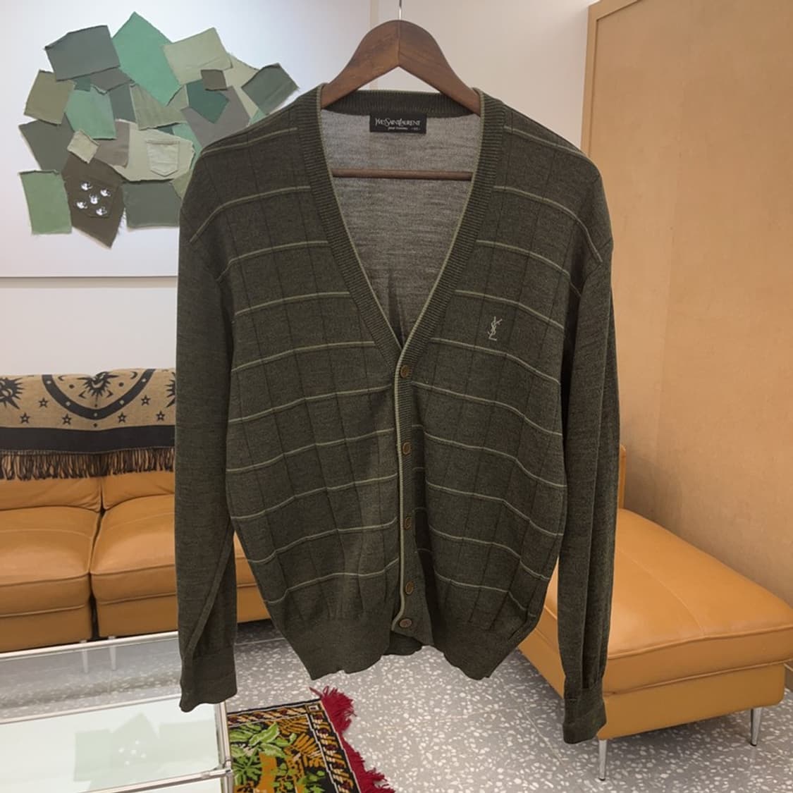 입생로랑 YSL 정품 울 니트 가디건 95 C06348 상품이미지1