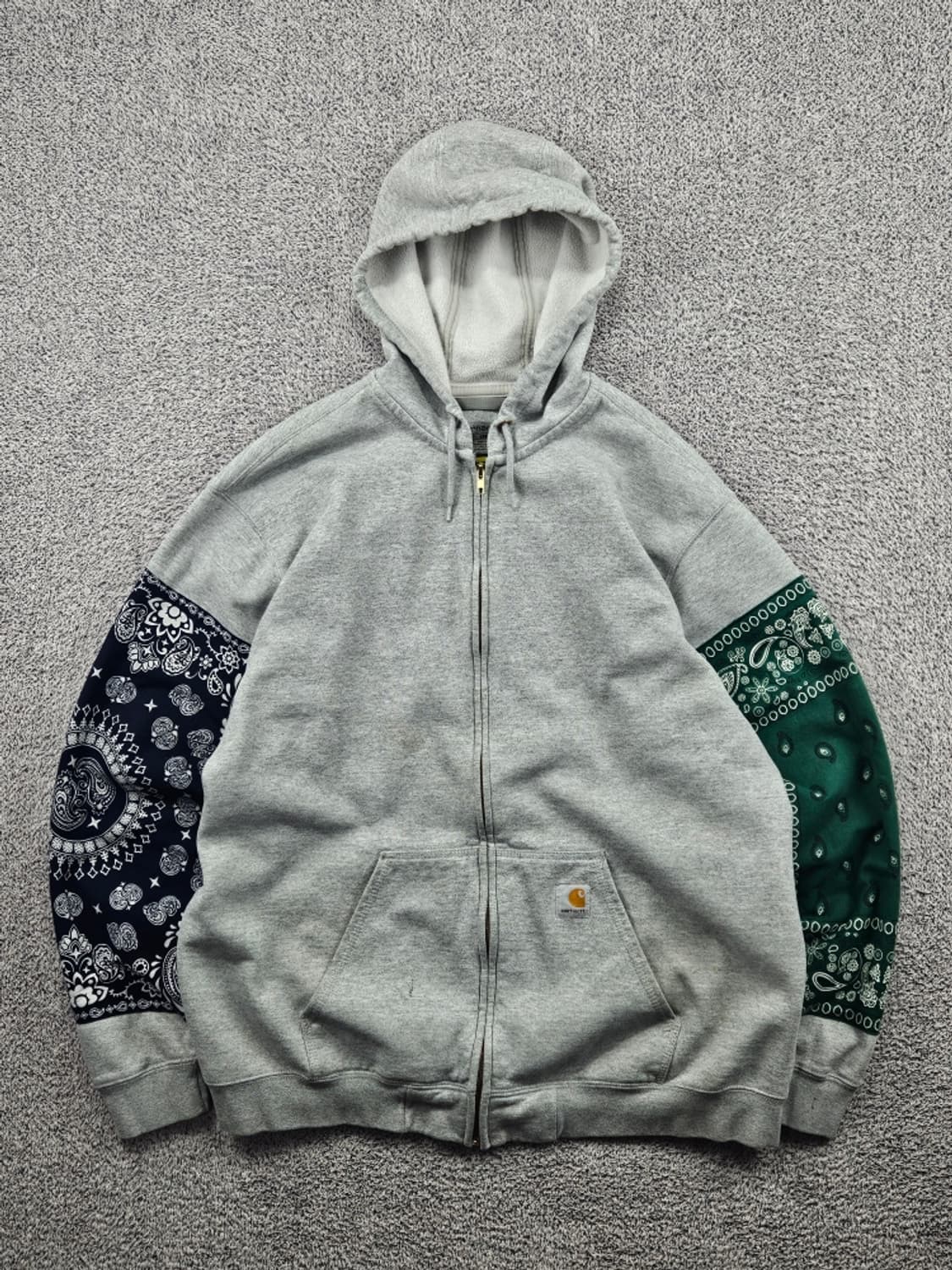 칼하트 페이즐리 반다나 커스텀 스웻 후드 집업 ( XL ) / 11487 상품이미지1