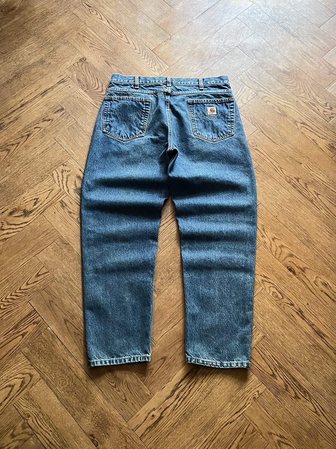 [36]칼하트 USA 미디엄블루 워크 데님 팬츠 상품이미지1