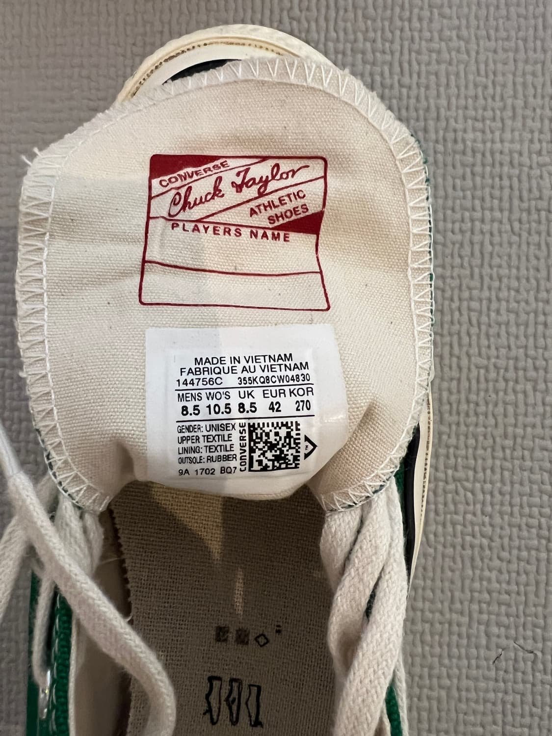 무료배송 - 컨버스 척테일러 1970s 캔버스 로우(아마존그린) 270 상품이미지7