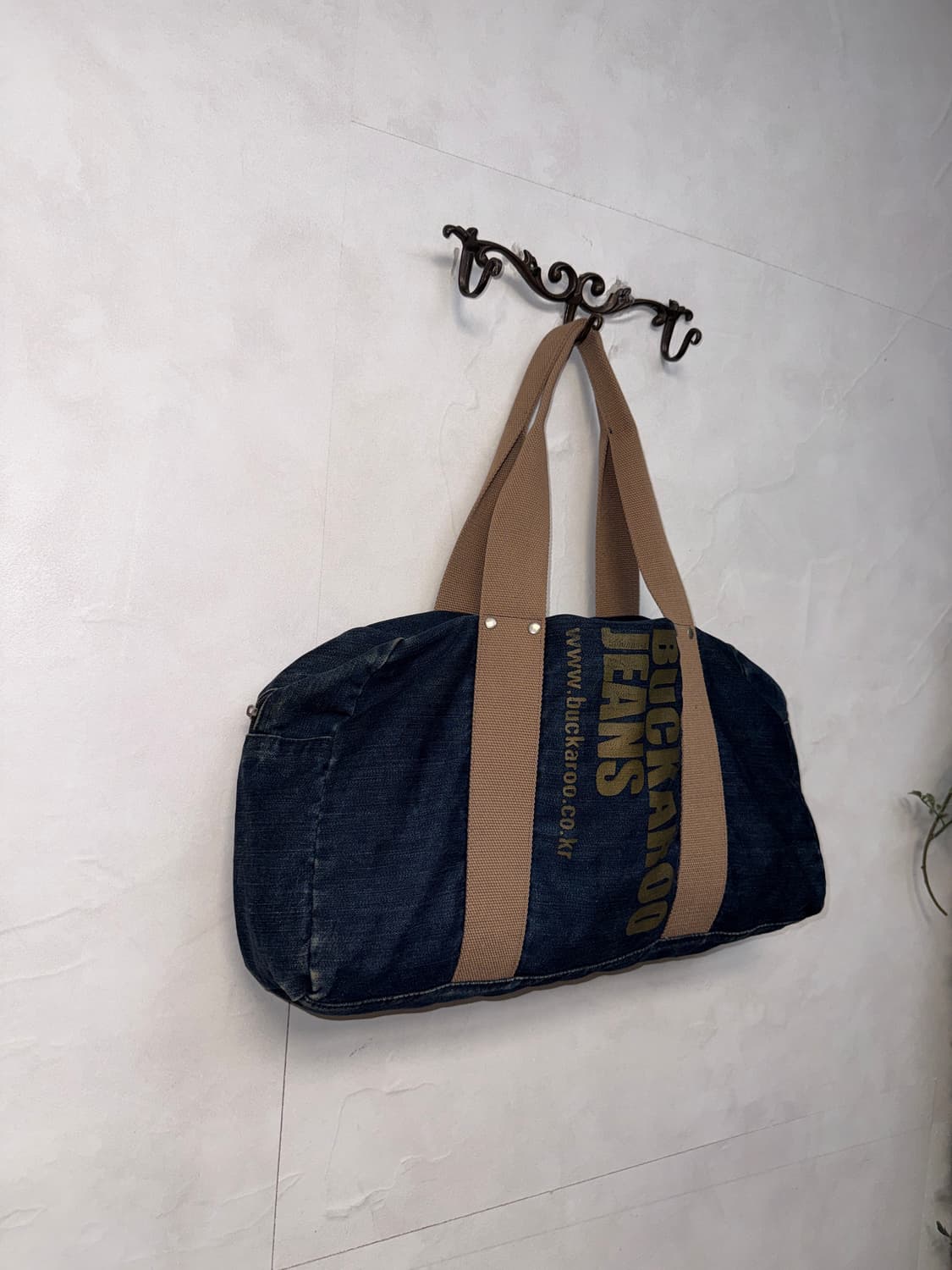 Buckaroo denim lettering boston bag 상품이미지2