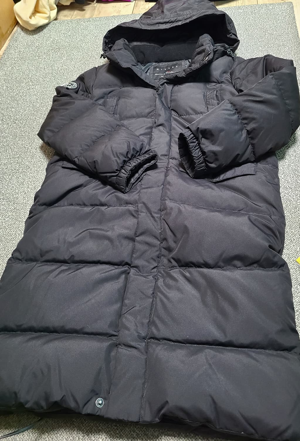 Millet  보웰 벤치코트 여성 덕다운 롱패딩 블랙 90 상품이미지2