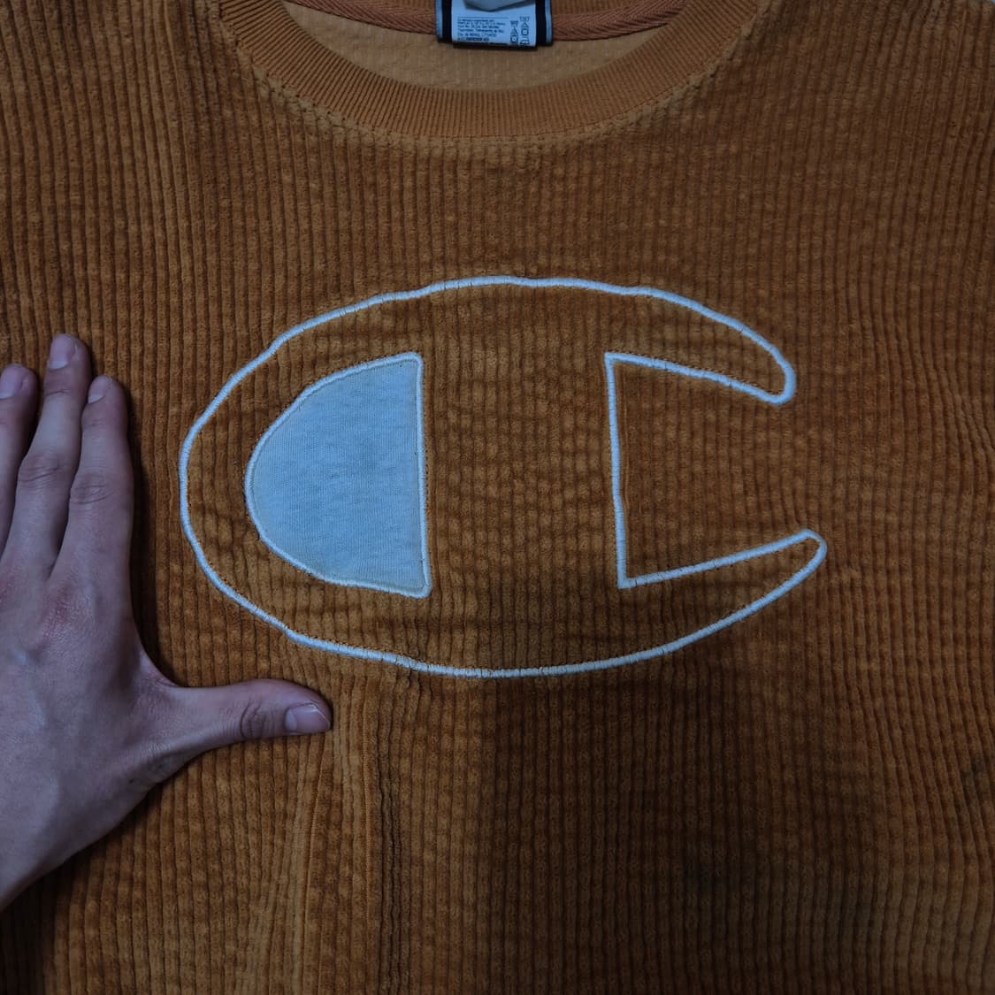 챔피온 USA 오리지널 빅로고 코듀로이 맨투맨 L(100) 상품이미지5