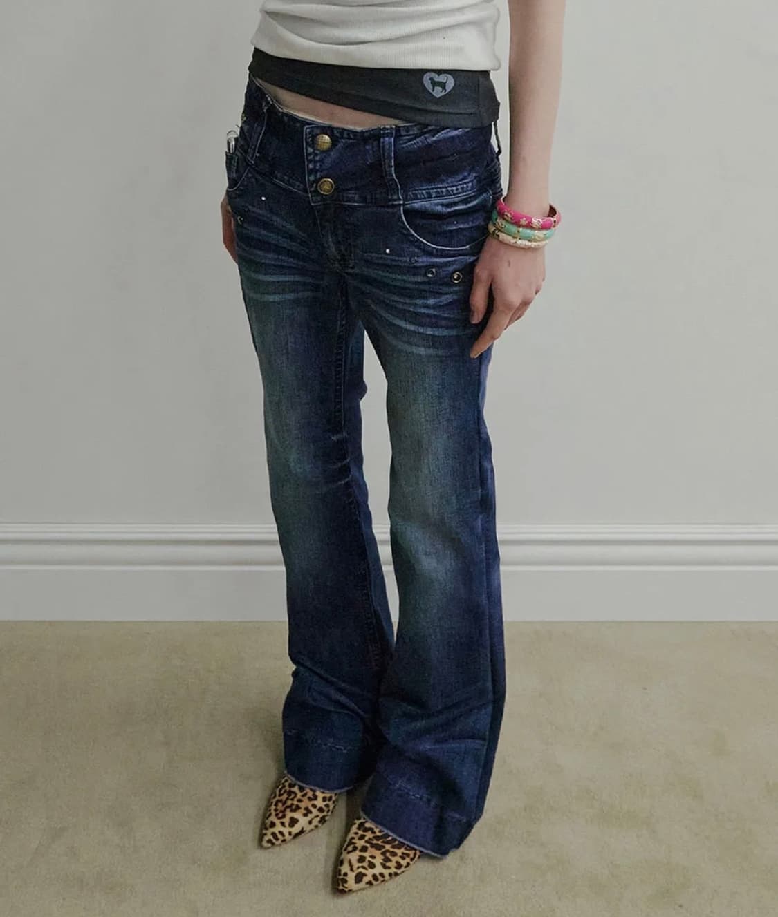 DIY Bootcut Denim Mid Blue 상품이미지1