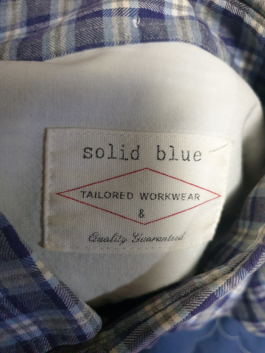(희귀매물) 솔리드 블루 테일러 워크웨어 코듀로이 엘보패치 체크셔츠(F) 상품이미지5