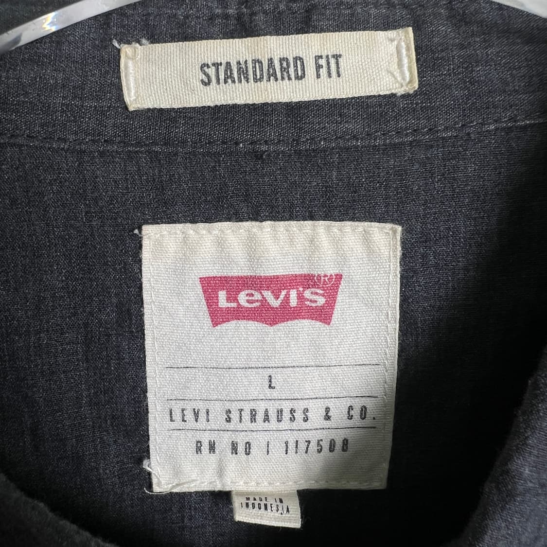 리바이스 바스토우 블랙 웨스턴 데님 셔츠 L 상품이미지3