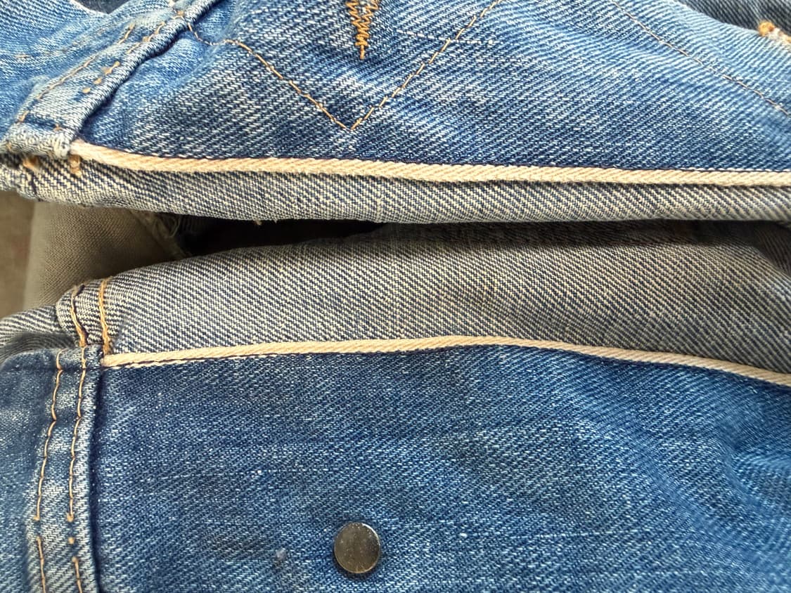 60s-70s wrangler 124mj 셀비지 랭글러 usa 데님자켓 상품이미지5