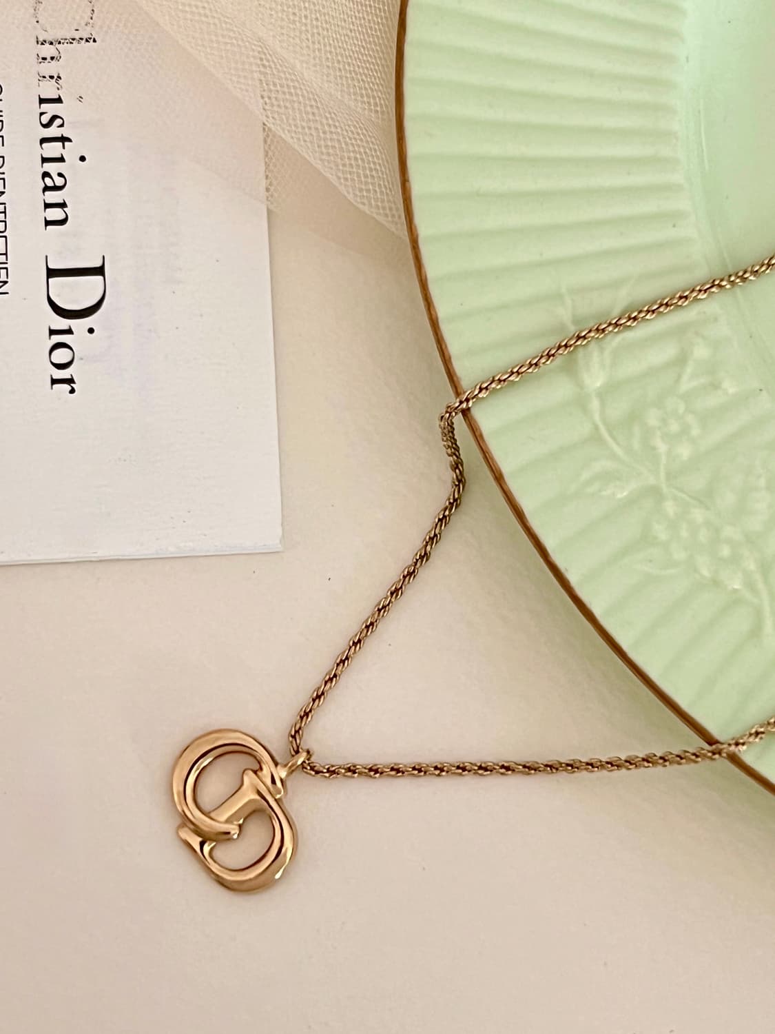 DIOR CD로고 빈티지 디올 목걸이 상품이미지5