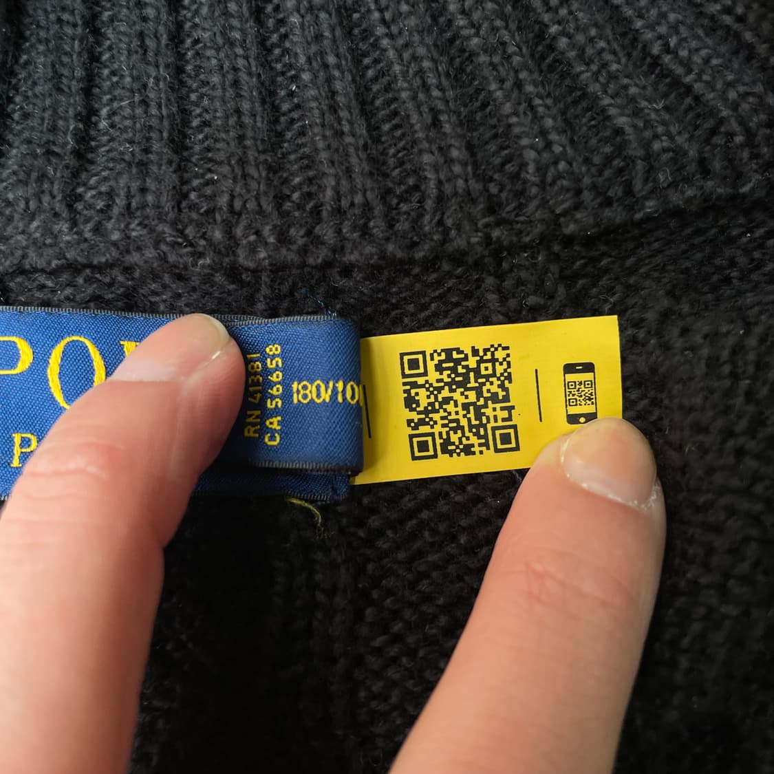 폴로 신형 qr탭 꽈배기 니트 상품이미지5