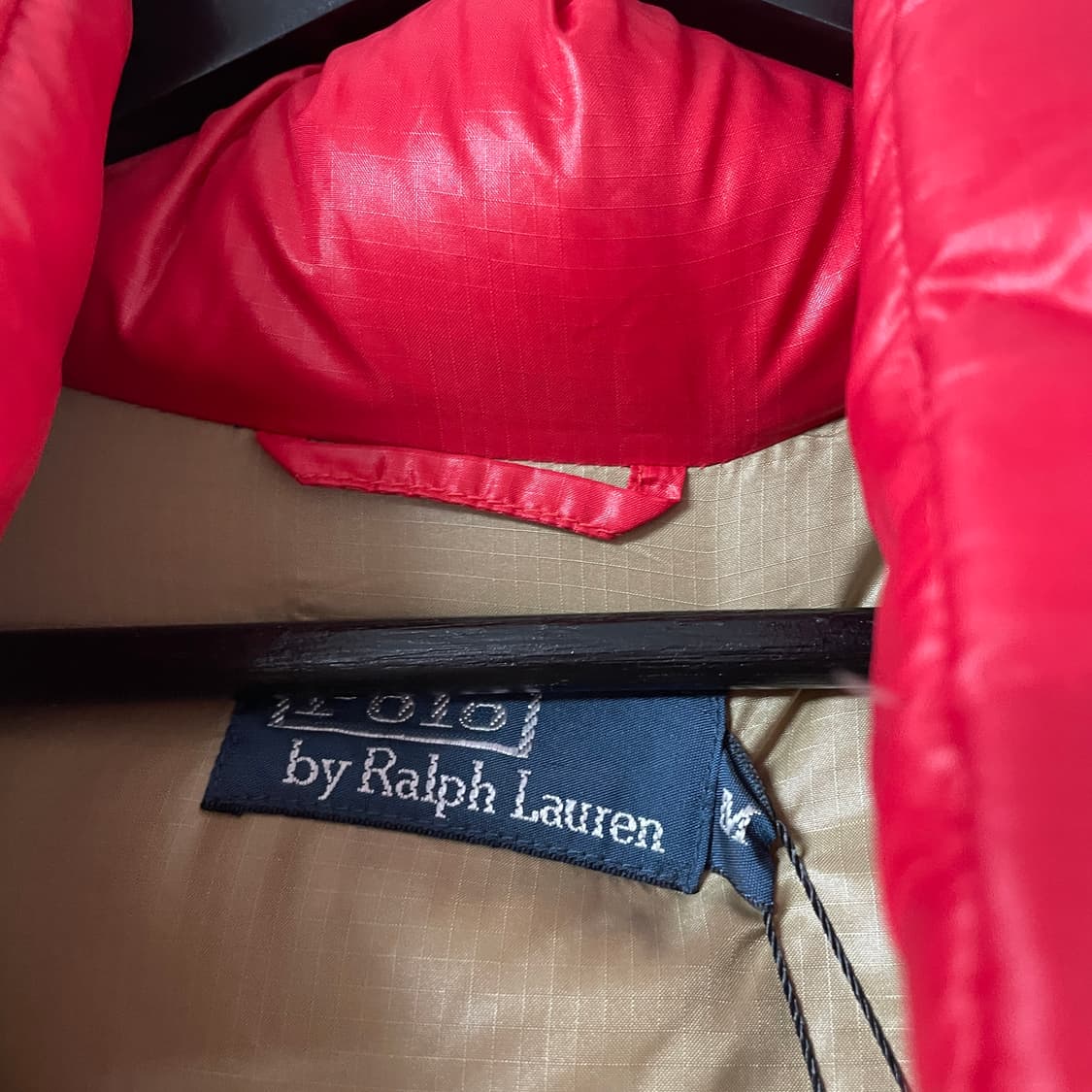 폴로 랄프로렌 레드 패딩 M 상품이미지6