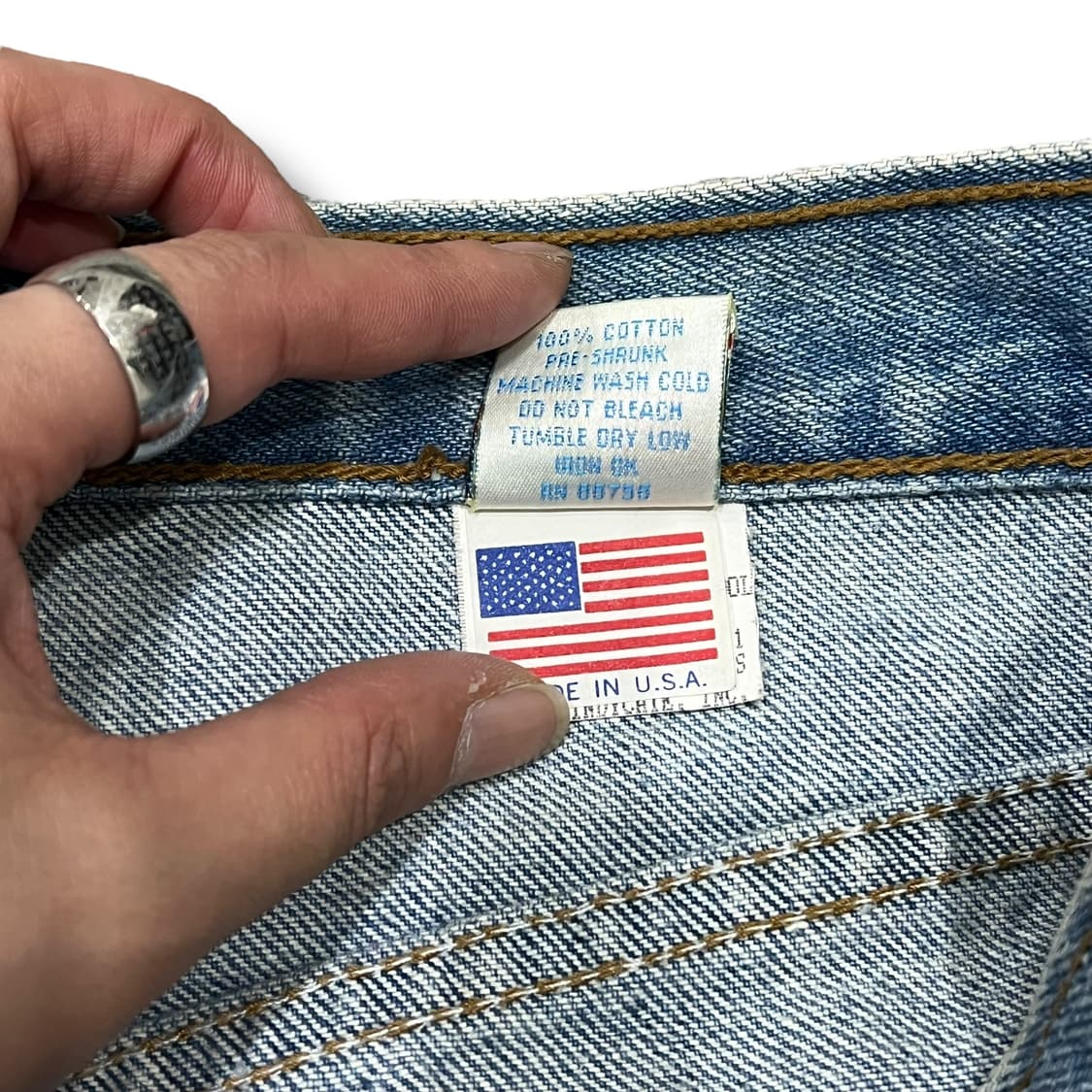 usa 캐릭터 자수패치 데님팬츠 s07383 상품이미지9
