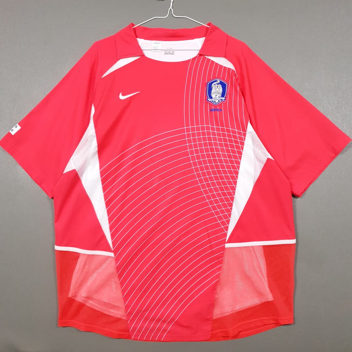 110) 나이키 한국 축구 국대 2002 홈 유니폼 지급용 듀얼레이어 상품이미지1