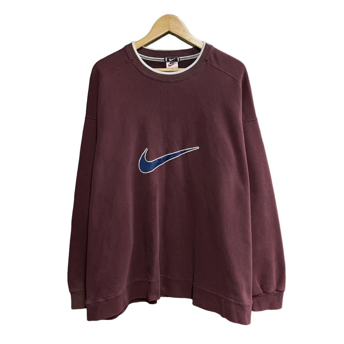 XXL 나이키 버건디 빅스우시 맨투맨 상품이미지2