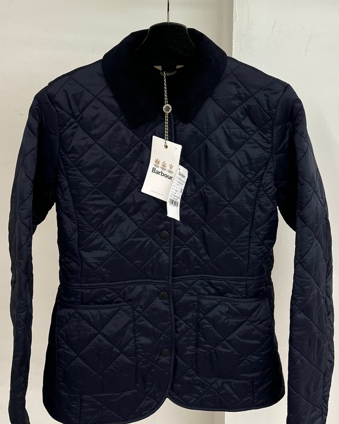 바버 네이비 데브론 퀄팅 자켓 상품이미지2