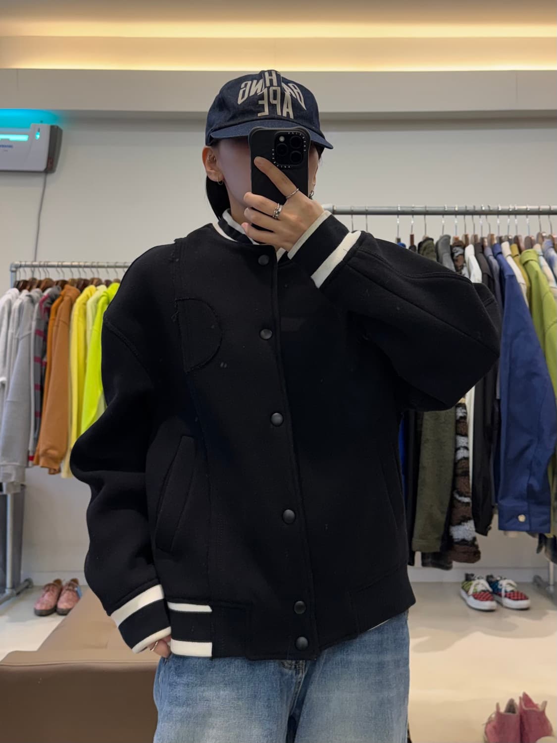 자라x아더에러 울 블렌드 봄버 자켓 상품이미지6