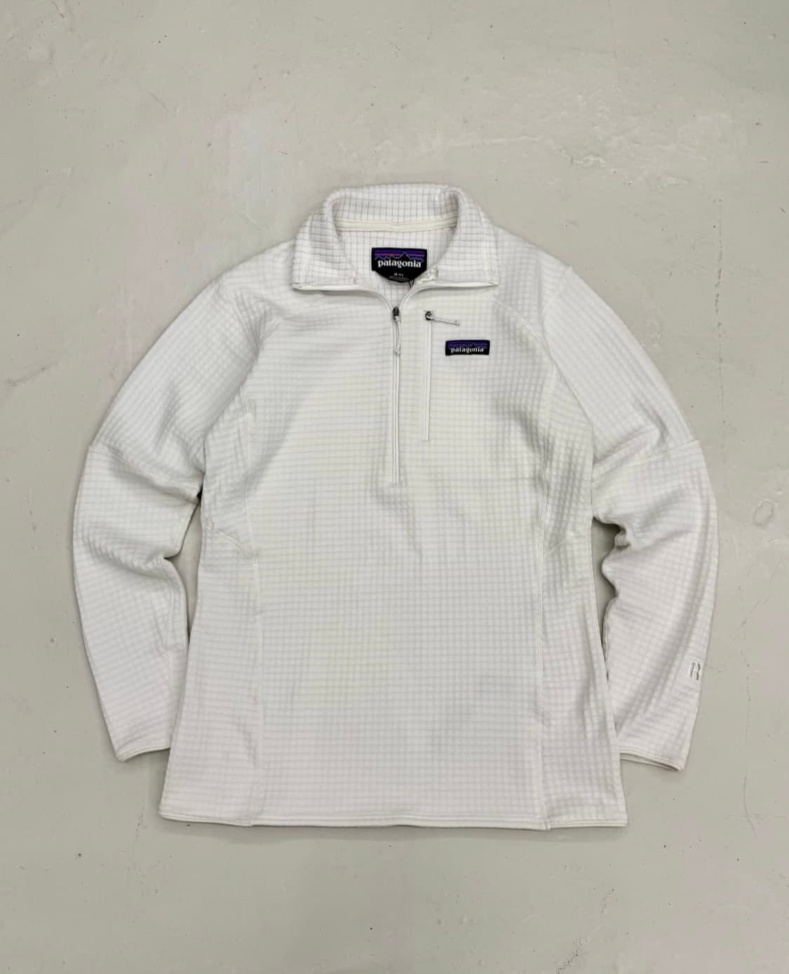 파타고니아 Air zip-neck 에어 하프집업 플리스 신칠라 화이트 상품이미지1