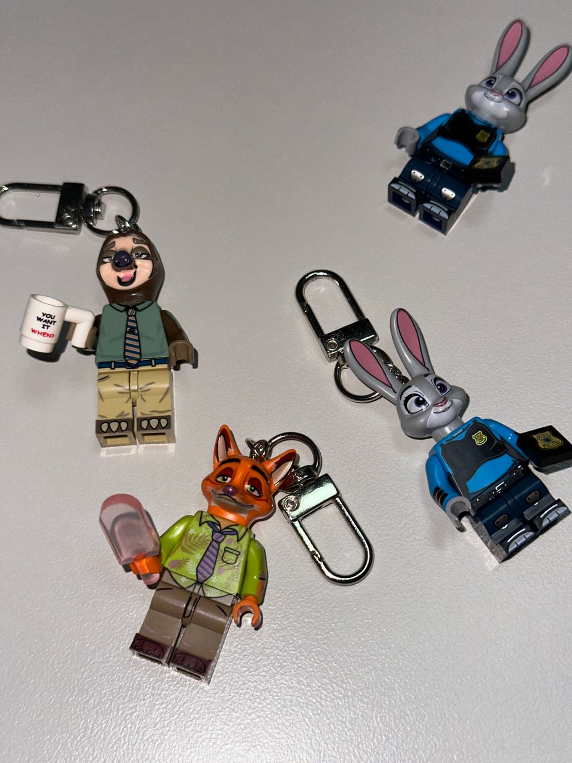 [주문제작] 주토피아 레고 피규어 키링 에어팟 지갑 열쇠고리 상품이미지10