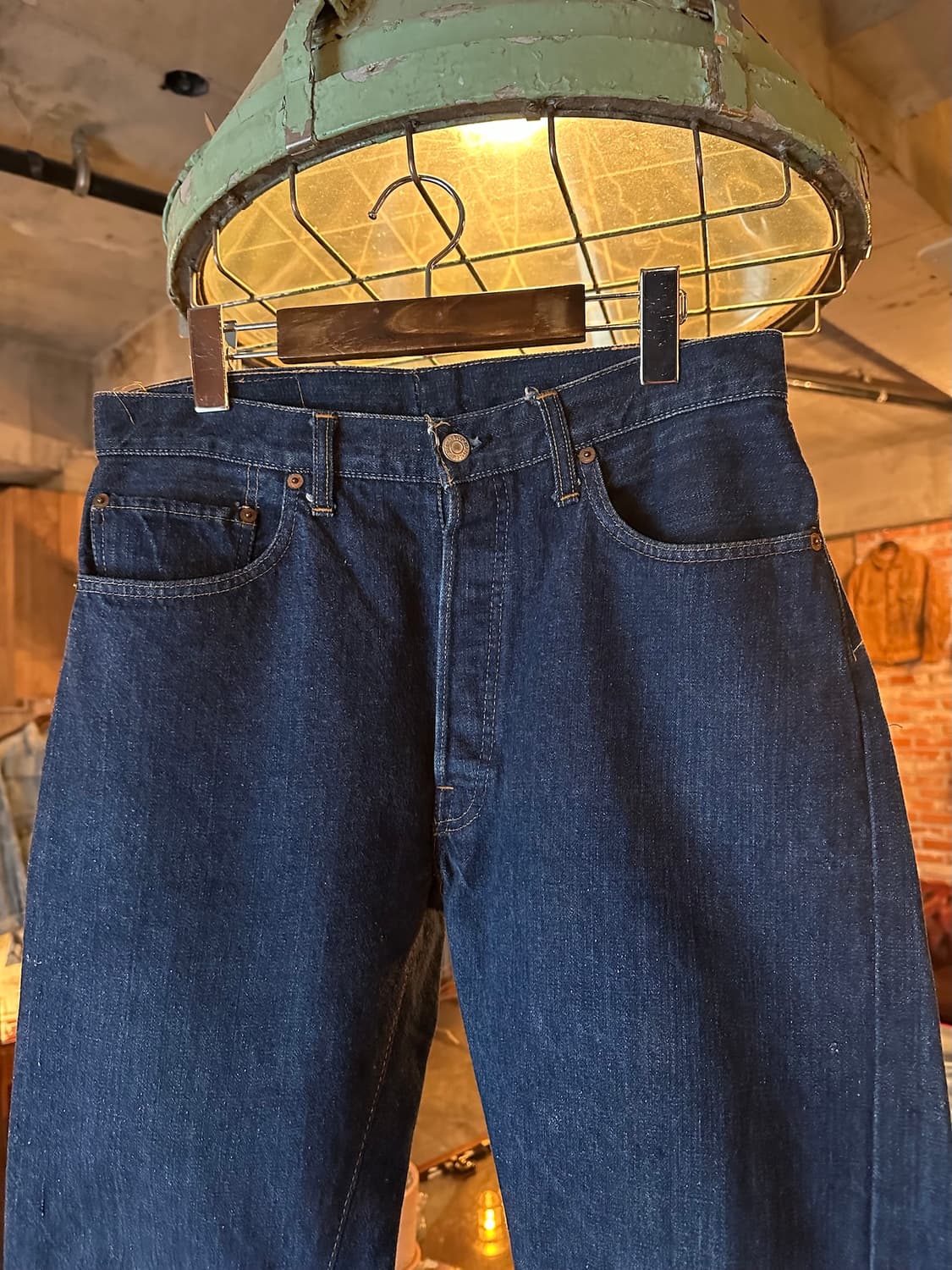 70s USA 빈티지 리바이스 501 66전기 셀비지 데님 팬츠 상품이미지2