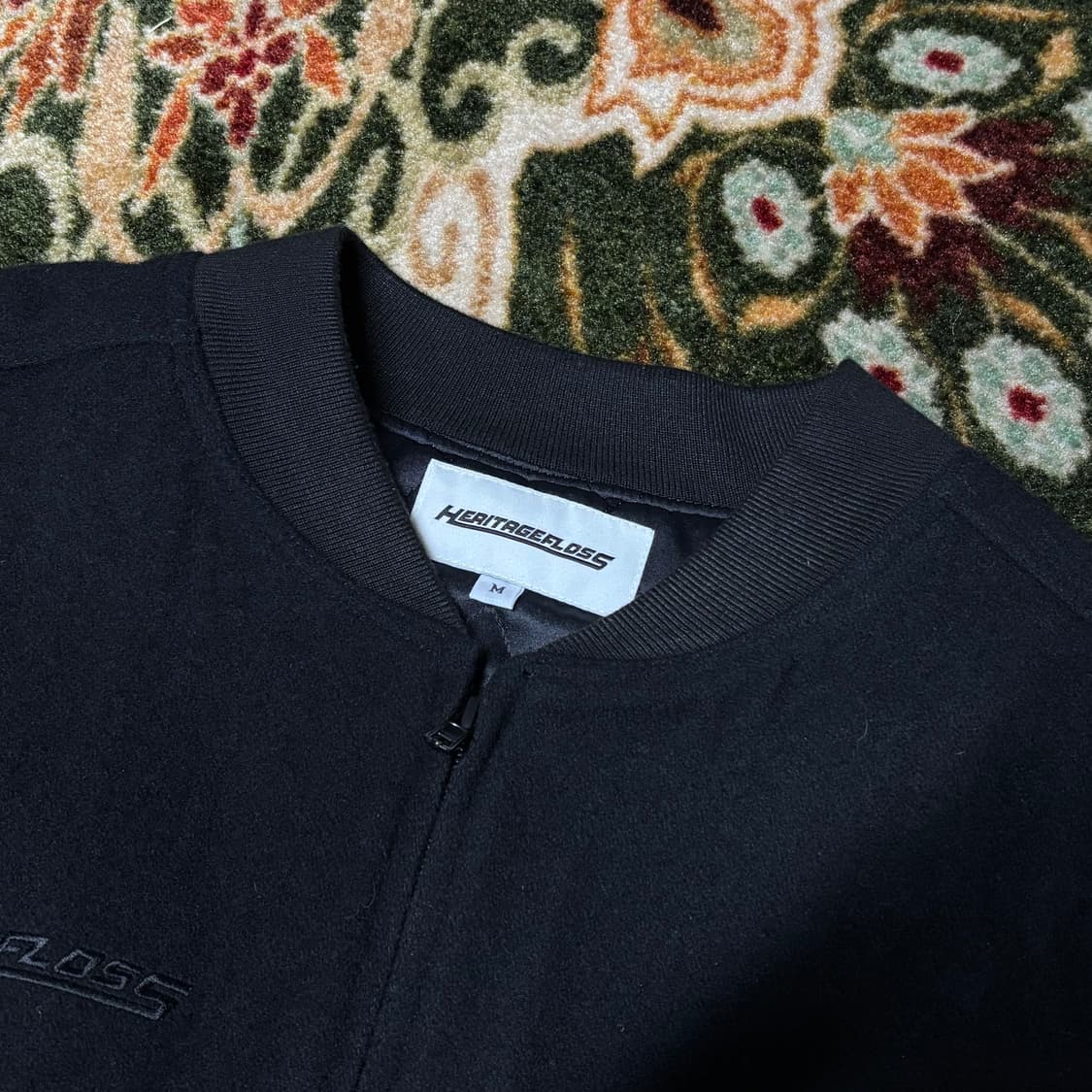 Heritagefloss wool varsity jacket (M) 상품이미지3