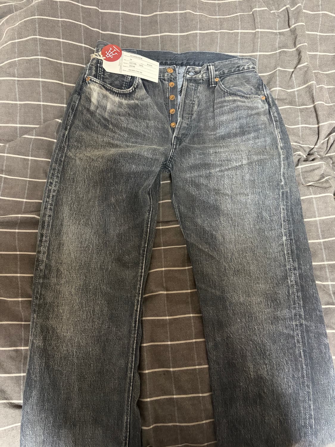 [34] 풀카운트 fullcount S0105BKSSHW 흑청 상품이미지1